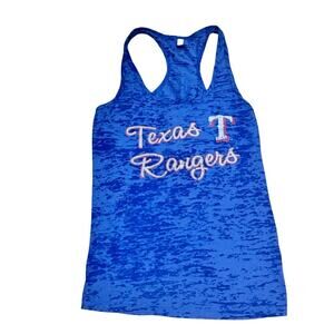 New Texas Rangers Genuine Major League Baseball Royal Blue Racer Back Tank Top L